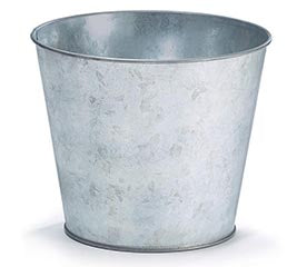 6" Galvanized Tin Pot Cover