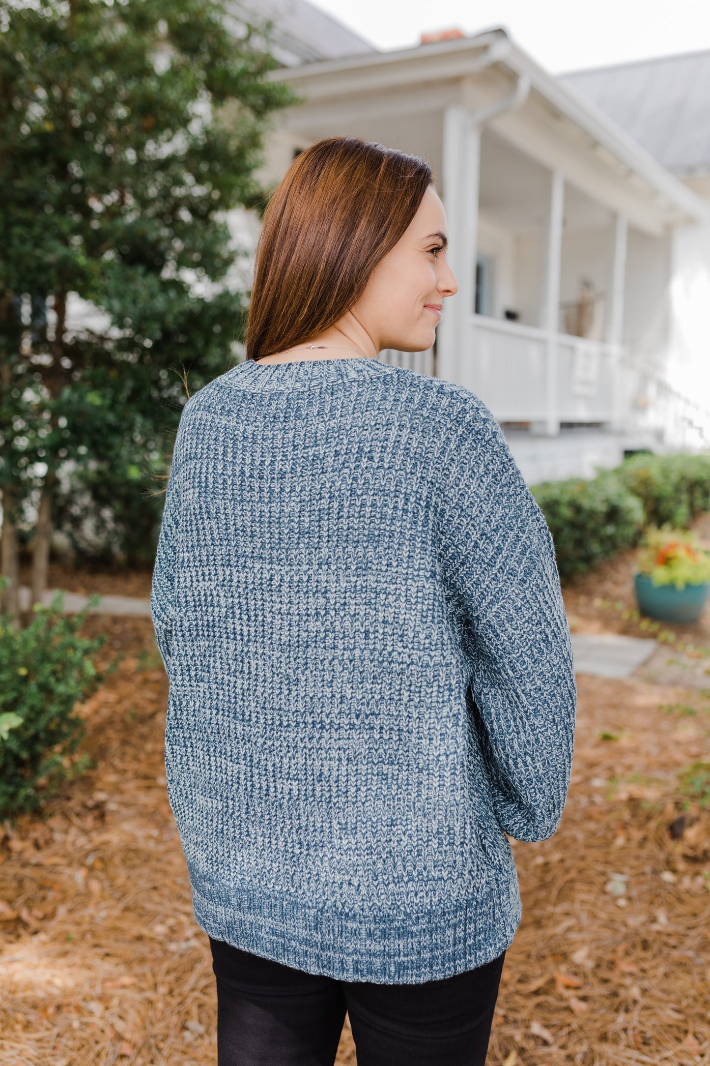 DOORBUSTER DEAL Friday Night Loose Knit 2 Tone Sweater