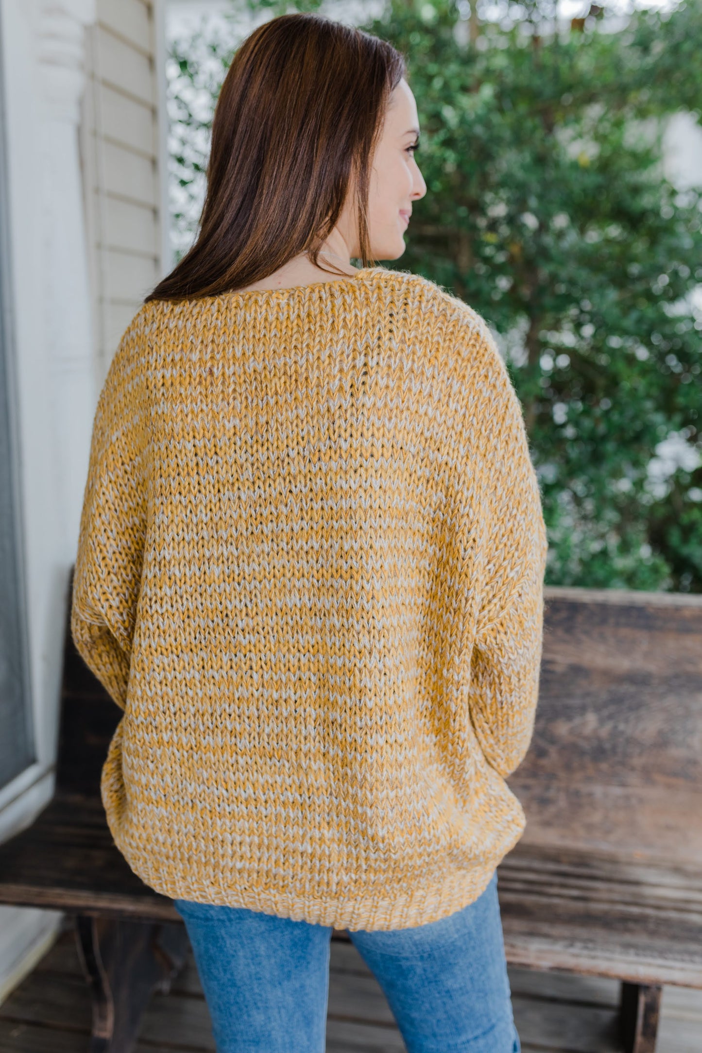 FINAL SALE Staying Cozy Two Tone Knitted Sweater