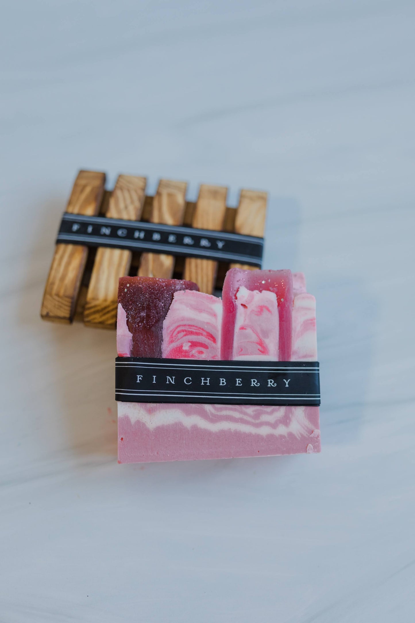 FinchBerry Rosey Posey Soap (with branding band but NO BOX)