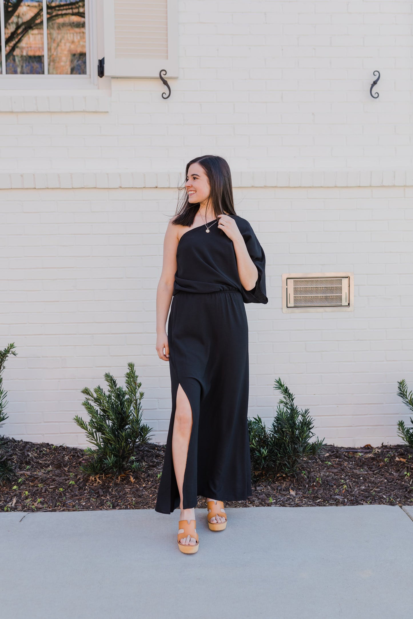 Out for the Night One Shoulder Maxi Dress