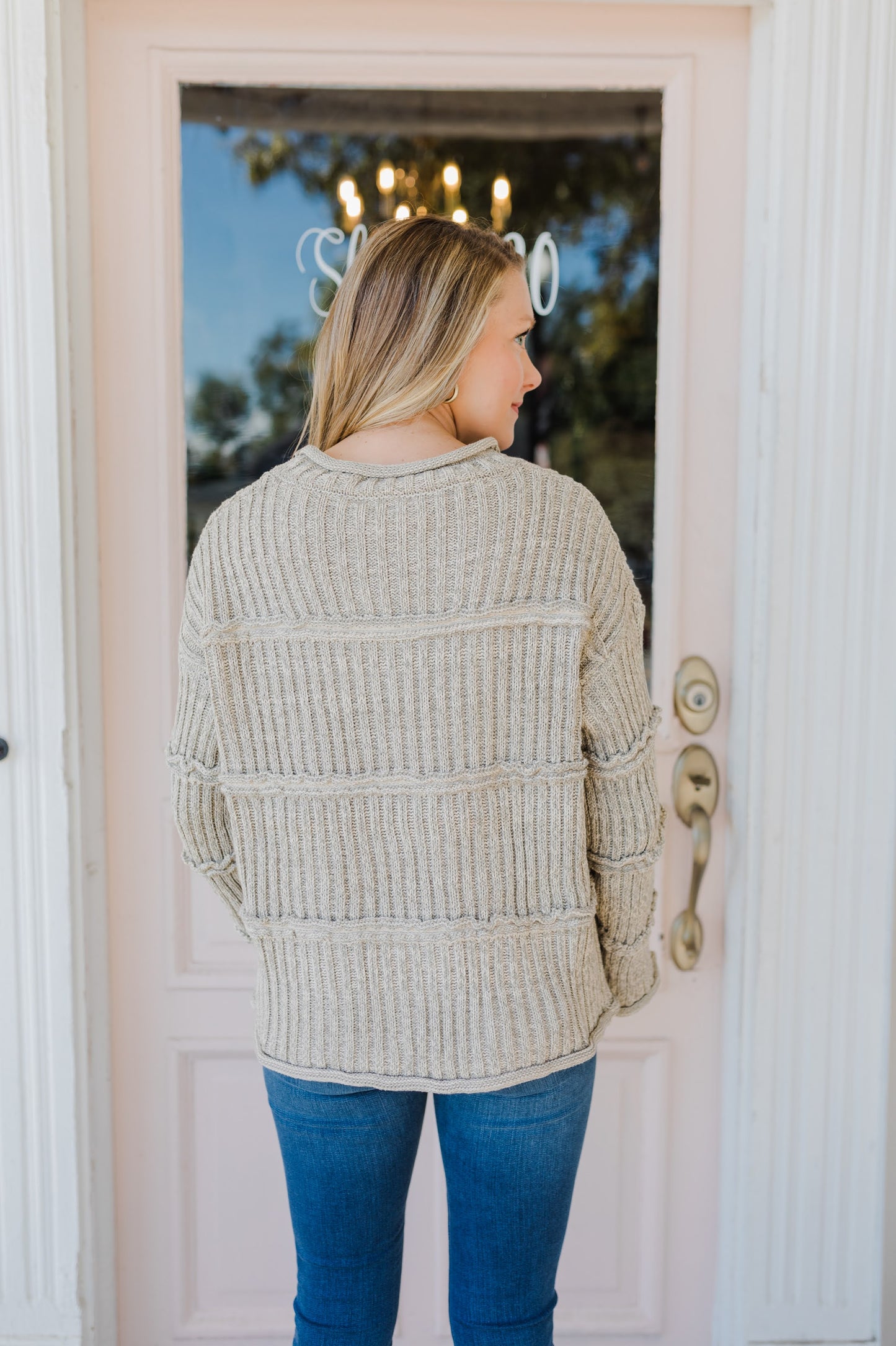 DOORBUSTER Tossing Stones Knit Sweater