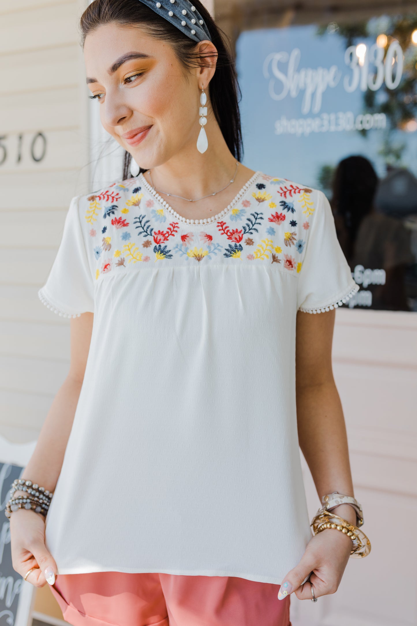 Boho Dreams Embroidered Top