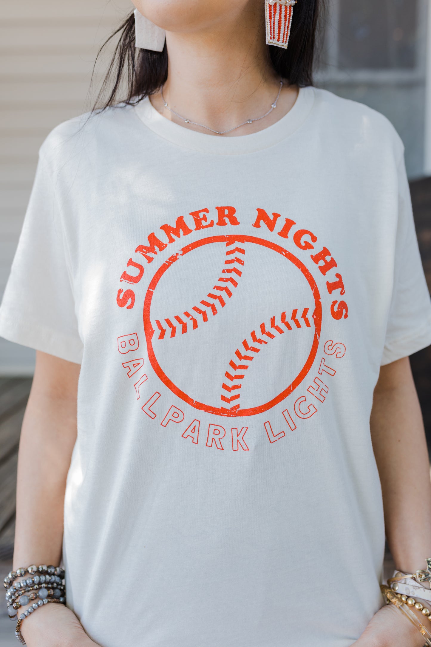 Summer Nights and Baseball Nights Graphic Tee