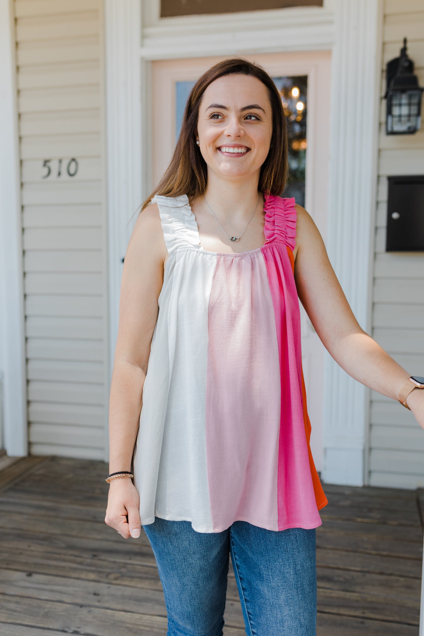 FINAL SALE The Most Fun Ever Pink Stripe Top