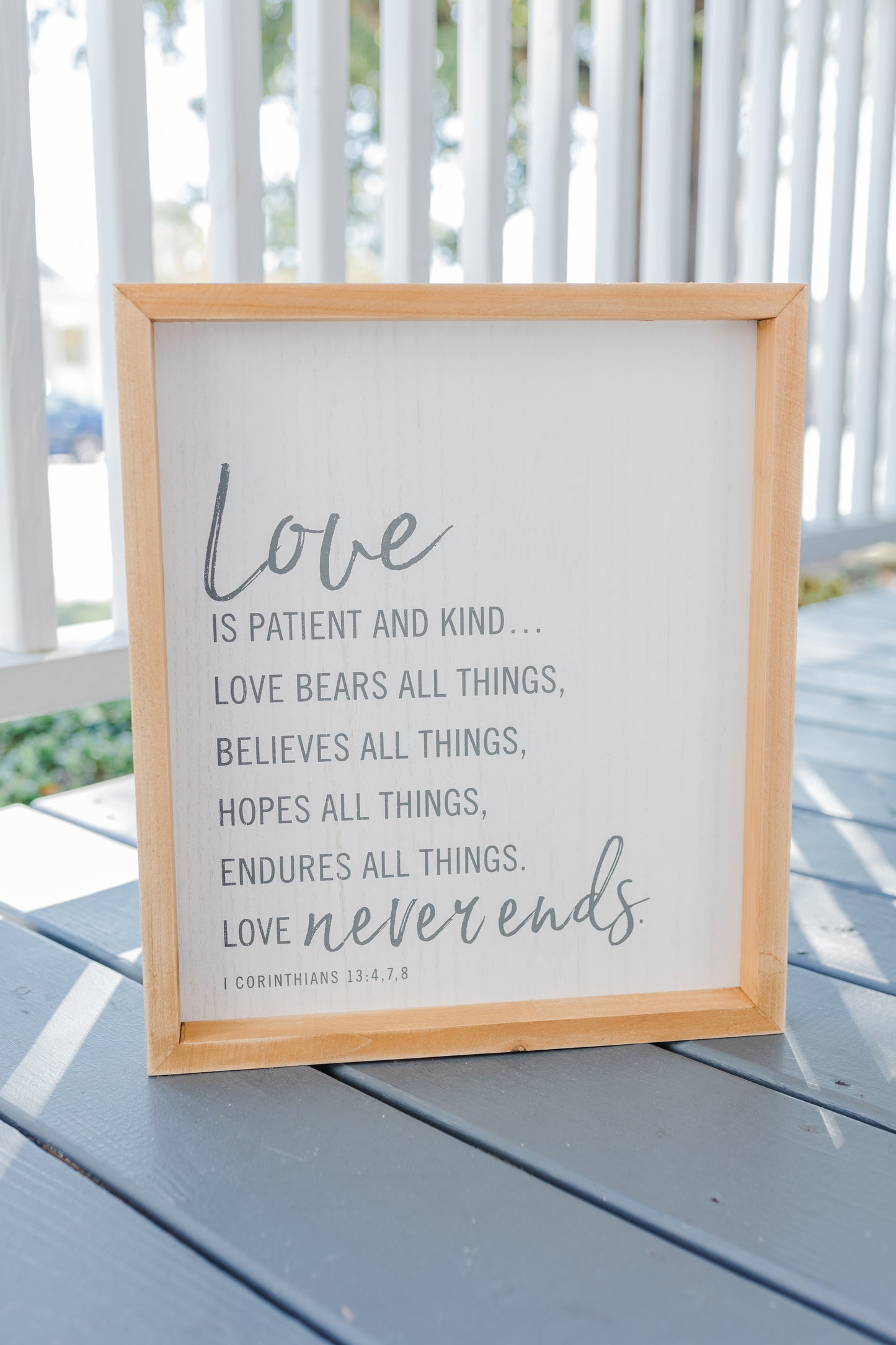 Large Love is Patient Wall Decor