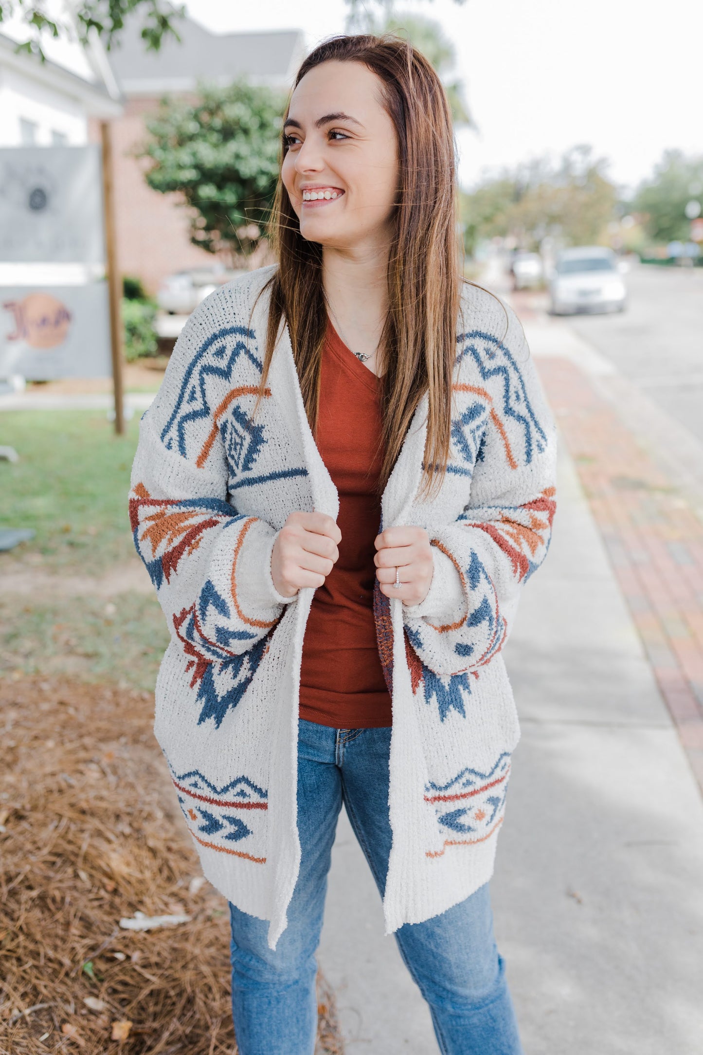 Middle of the Mountains Aztec Cardigan