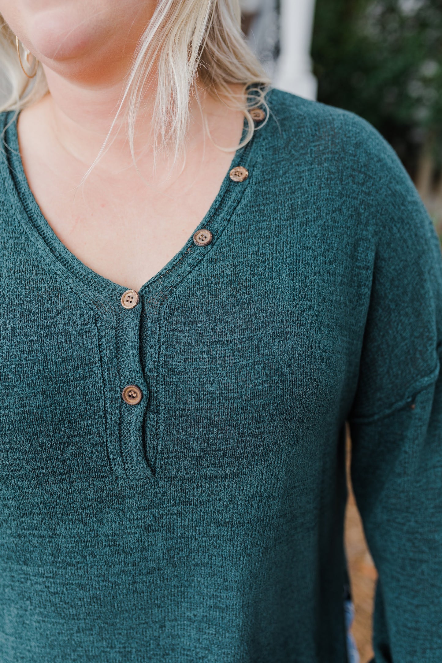 Curvy Sea Green Sweater