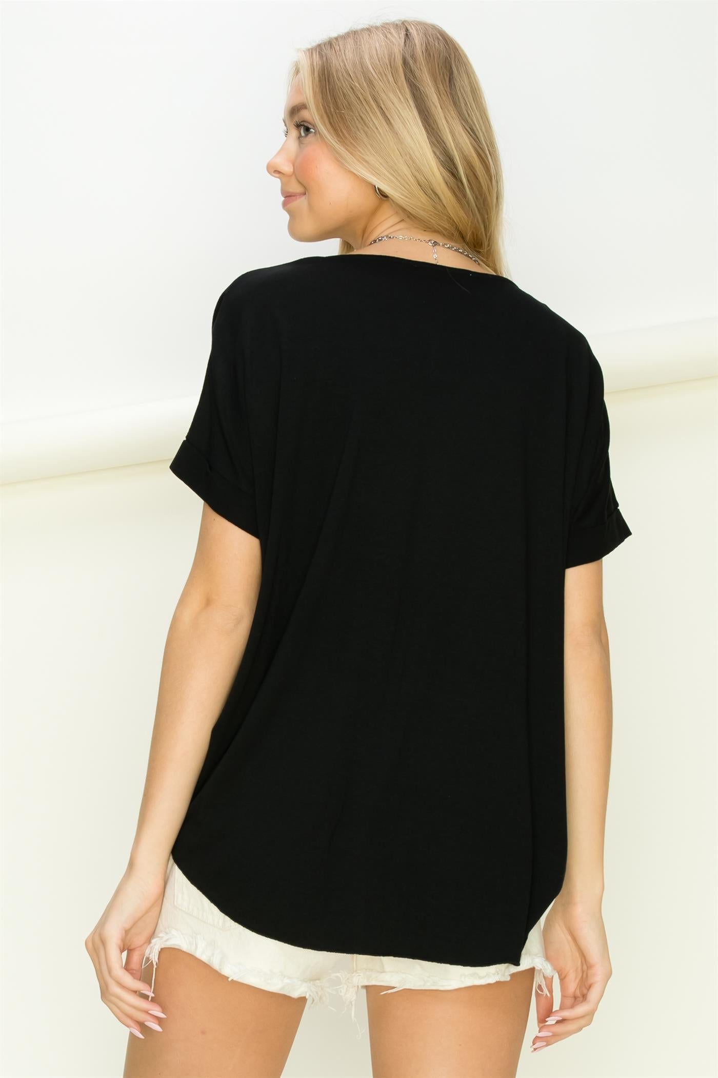 FINAL SALE Forever Ours Oversized V-Neck Tee