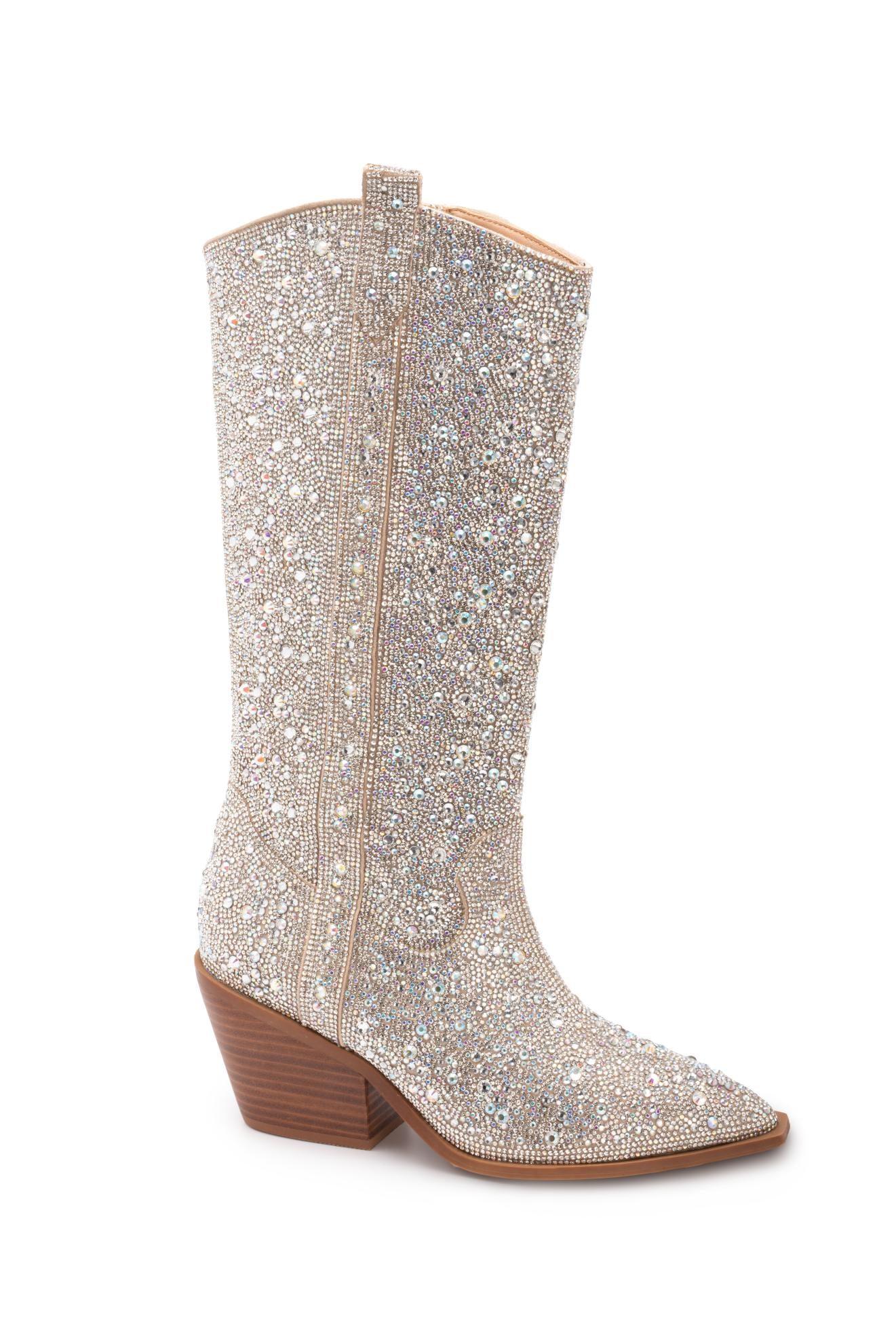 Glitzy Corky's Boot with Clear Rhinestones