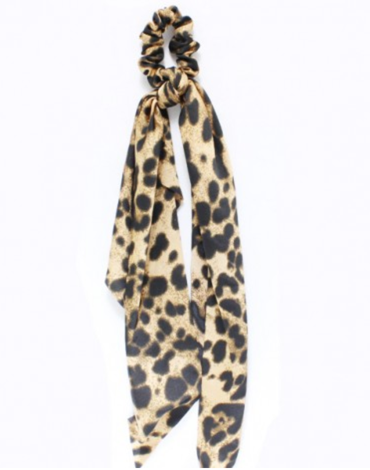 Leopard Ponytail Hair Scarf - Shoppe3130