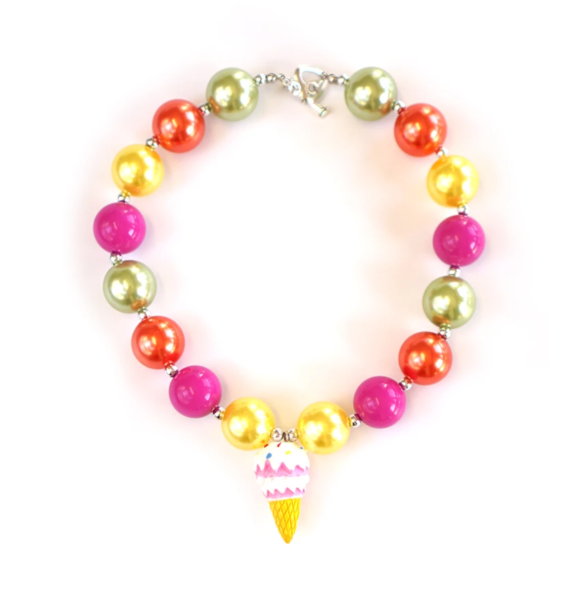 Girls Big Beaded Necklace - Shoppe3130