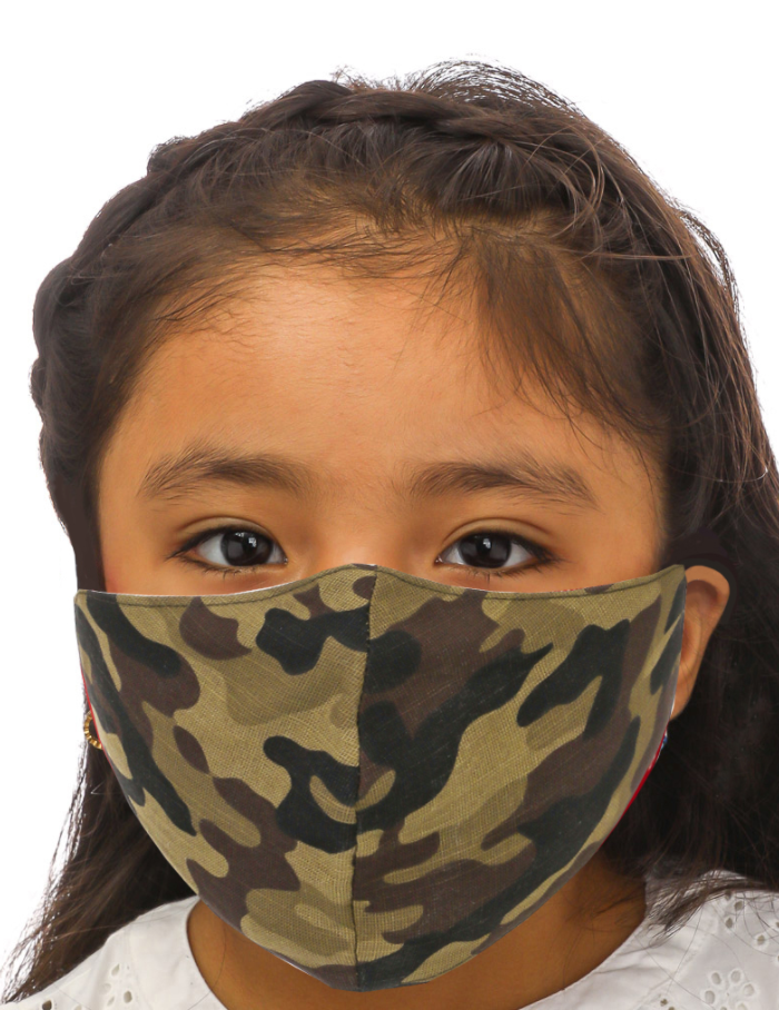 Camo Print Kids Face Mask - Shoppe3130