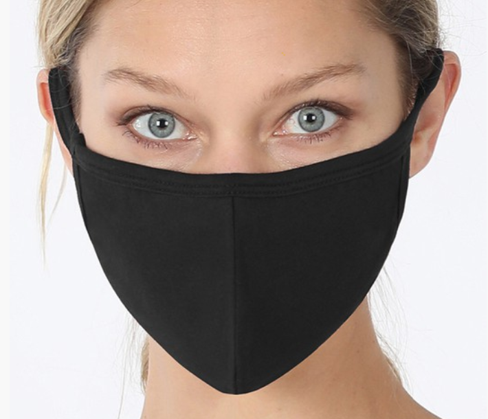 Solid Color Adult Cotton Face Mask