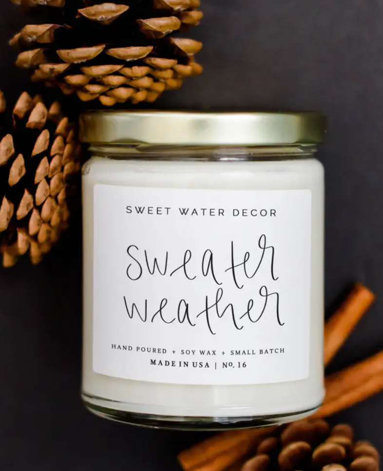 Sweet Water Sweater Weather Soy Candle