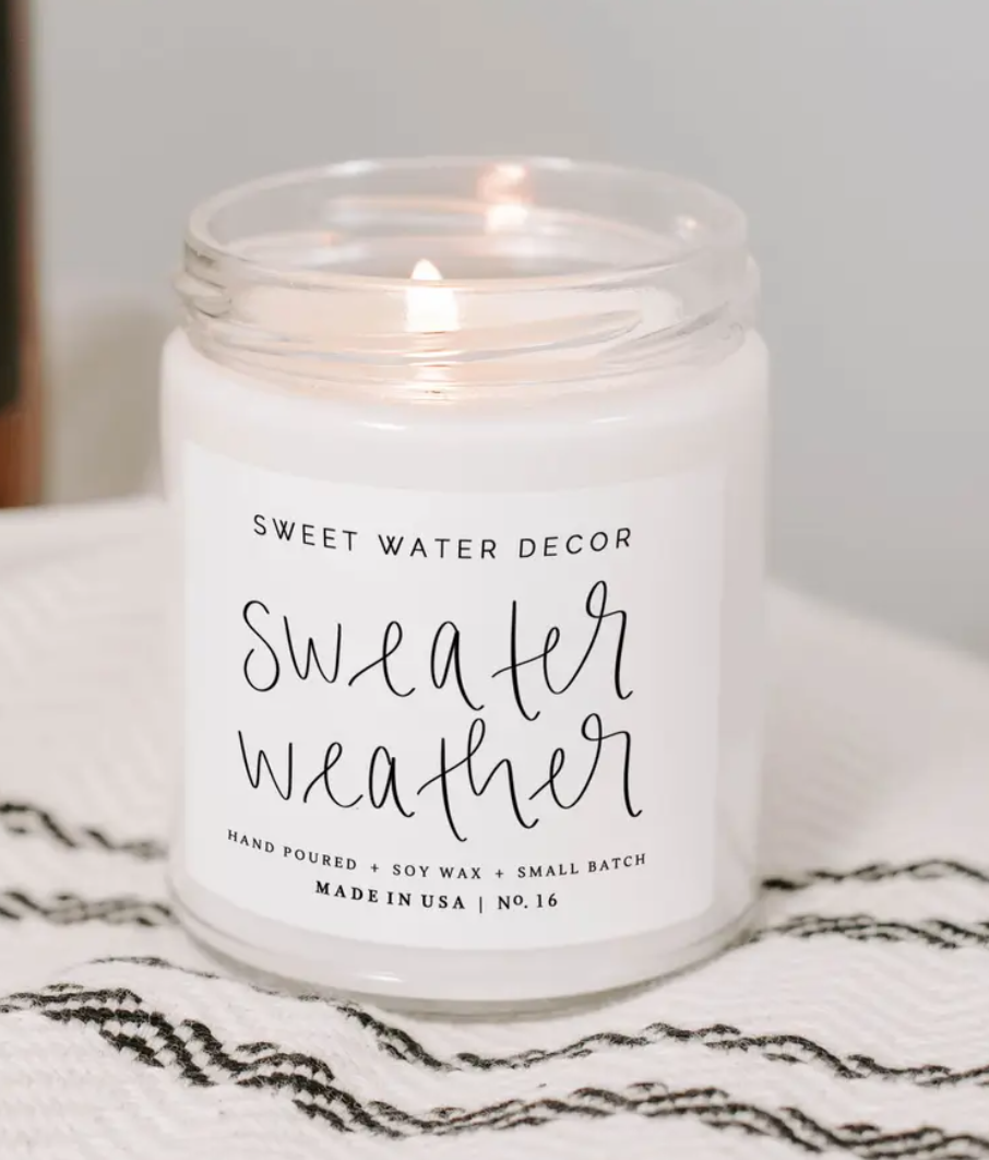 Sweet Water Sweater Weather Soy Candle