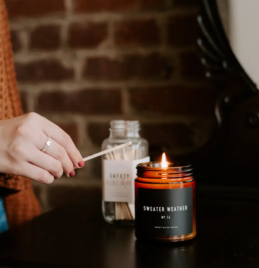Sweet Water Amber Sweater Weather Soy Candle