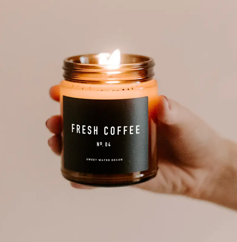 Amber Fresh Coffee Soy Candle