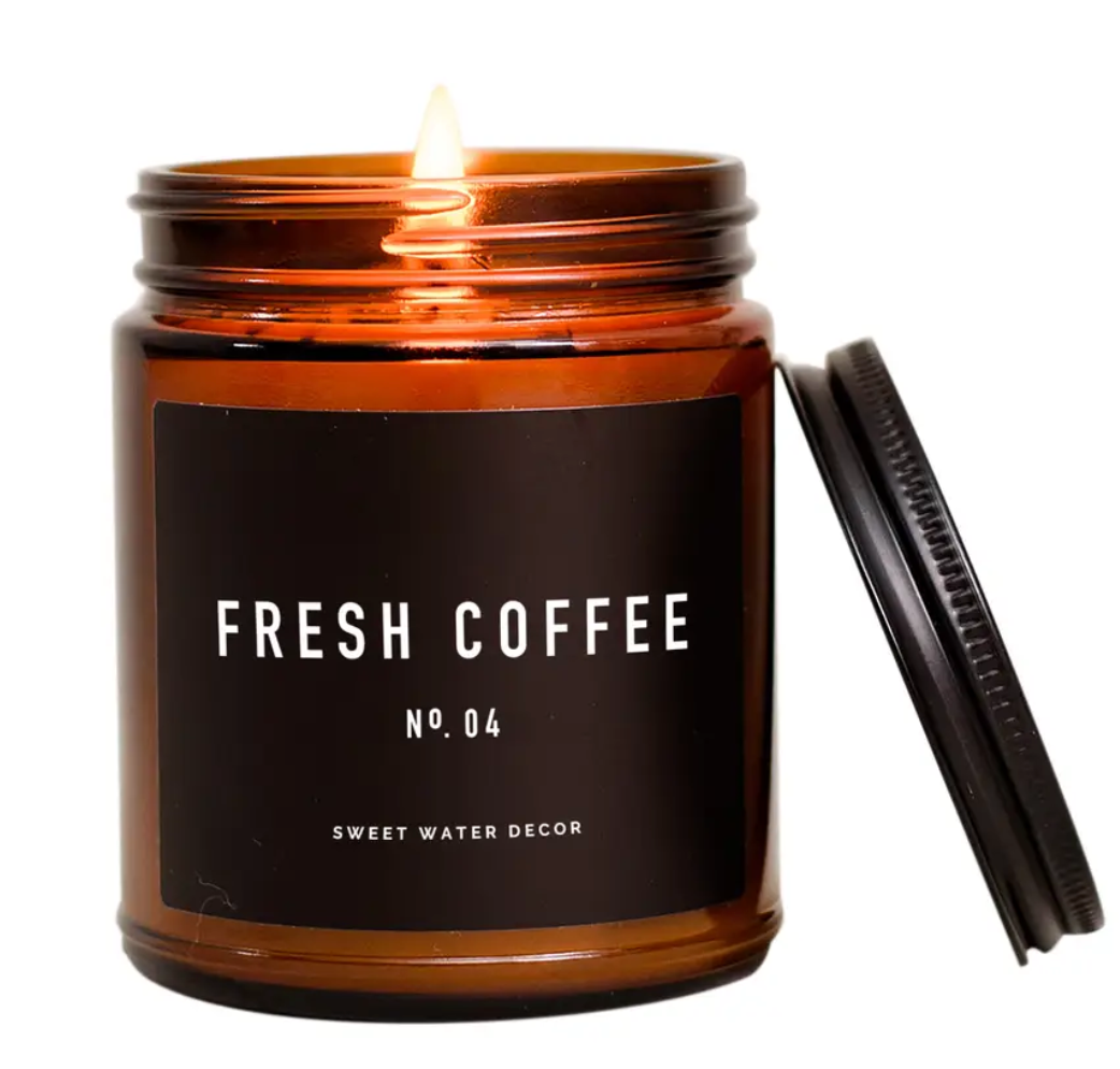 Amber Fresh Coffee Soy Candle