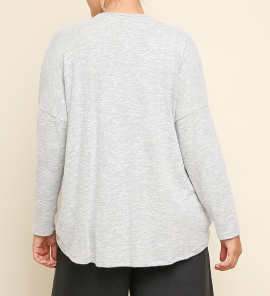 Heathered Knit Top