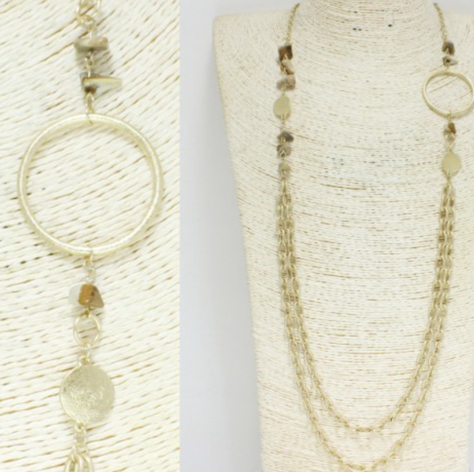 Ava Worn Gold Necklace