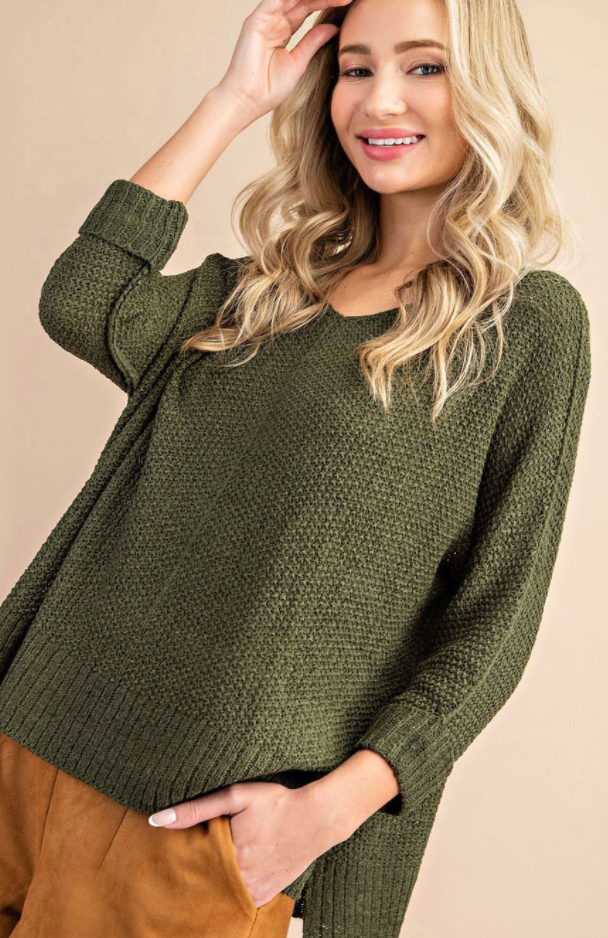 Quinn Crew Knit Cable Sweater