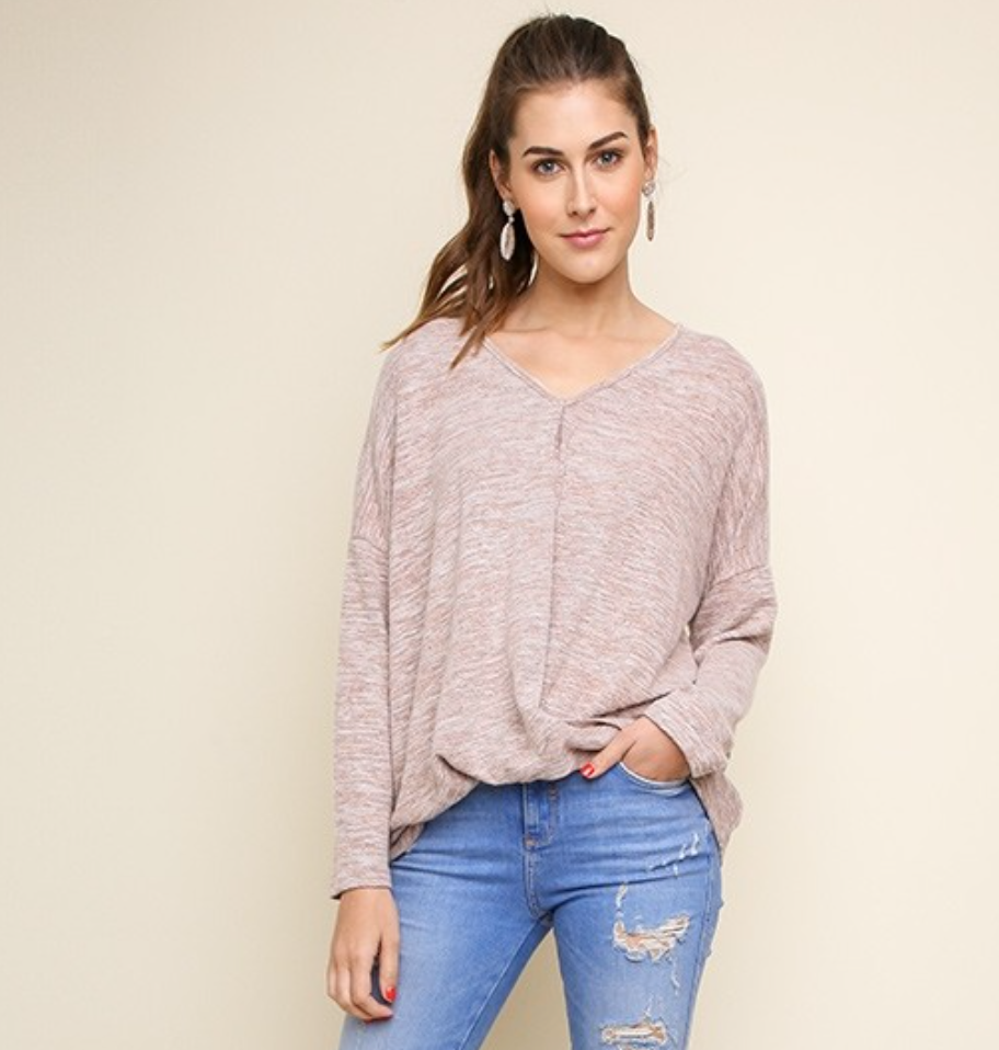 Heathered Knit Top