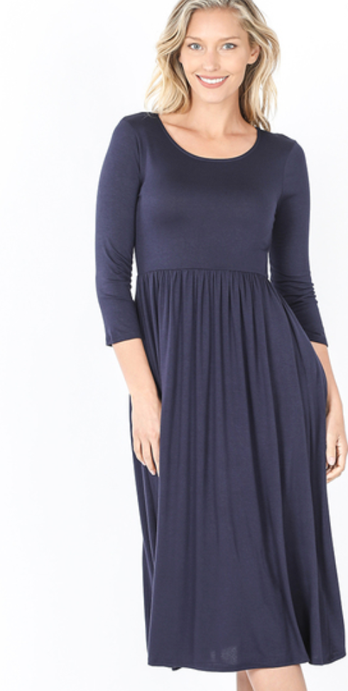 The Piper 3/4 Sleeve Dress