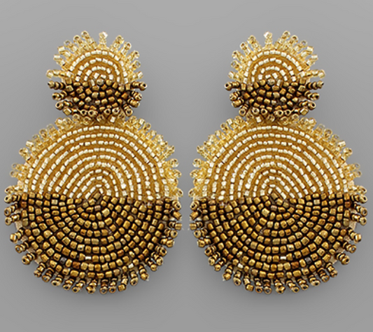 Disc Seed Bead Earrings