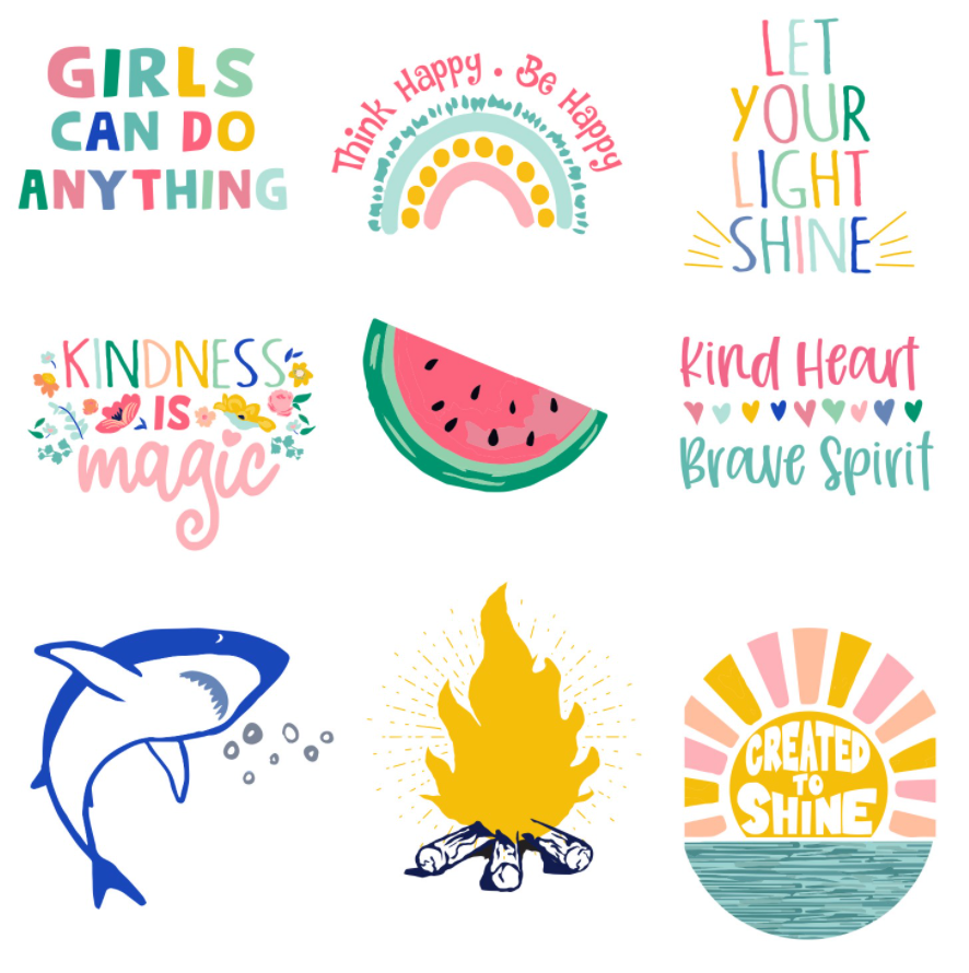 Waterproof Bright Sunny Stickers