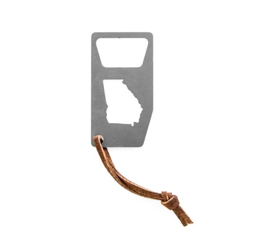 Georgia Steel Keychain Bottle Opener