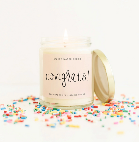 Congrats! Soy Candle - Pink