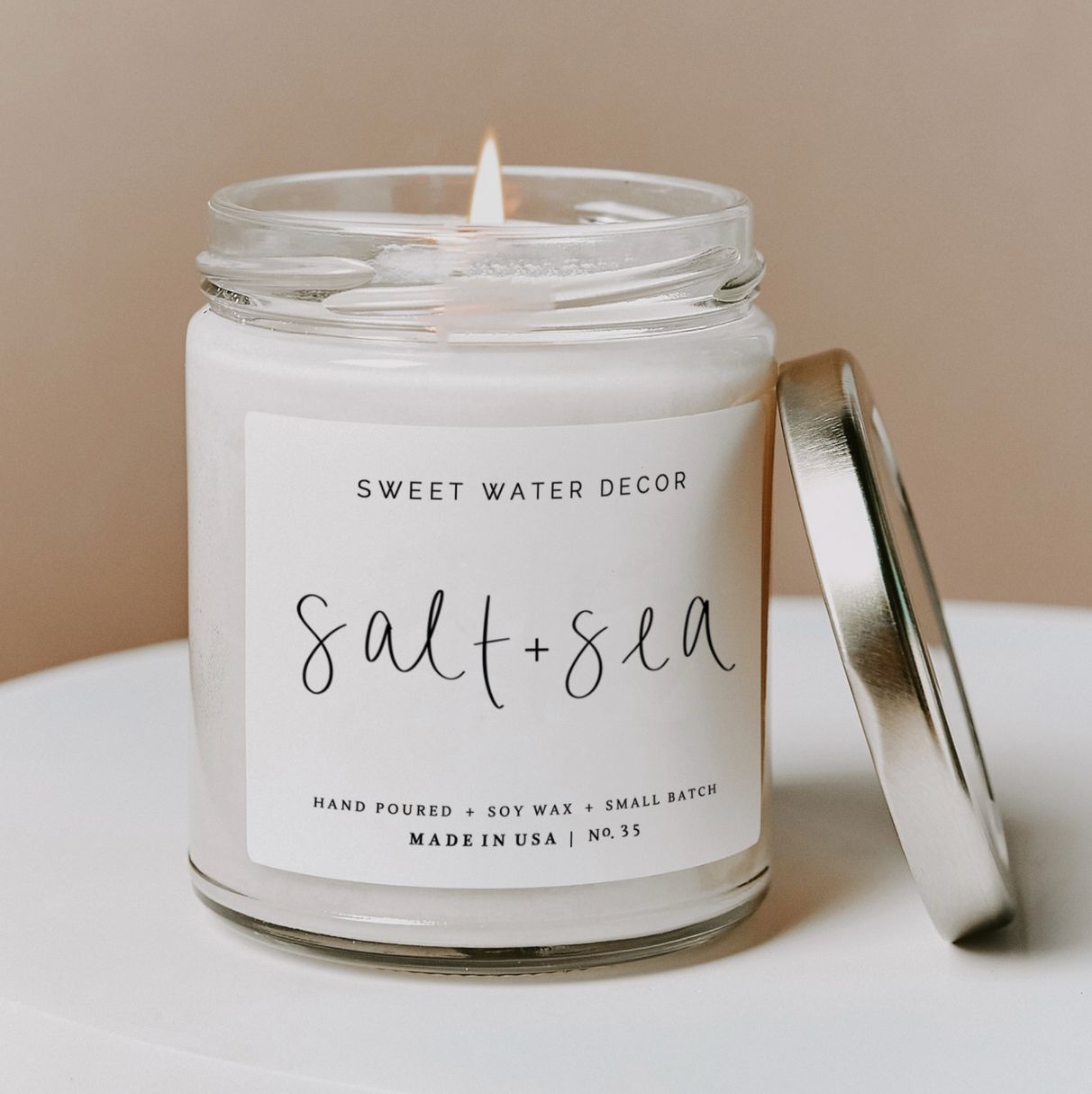 Salt and Sea Soy Candle by Sweet Water