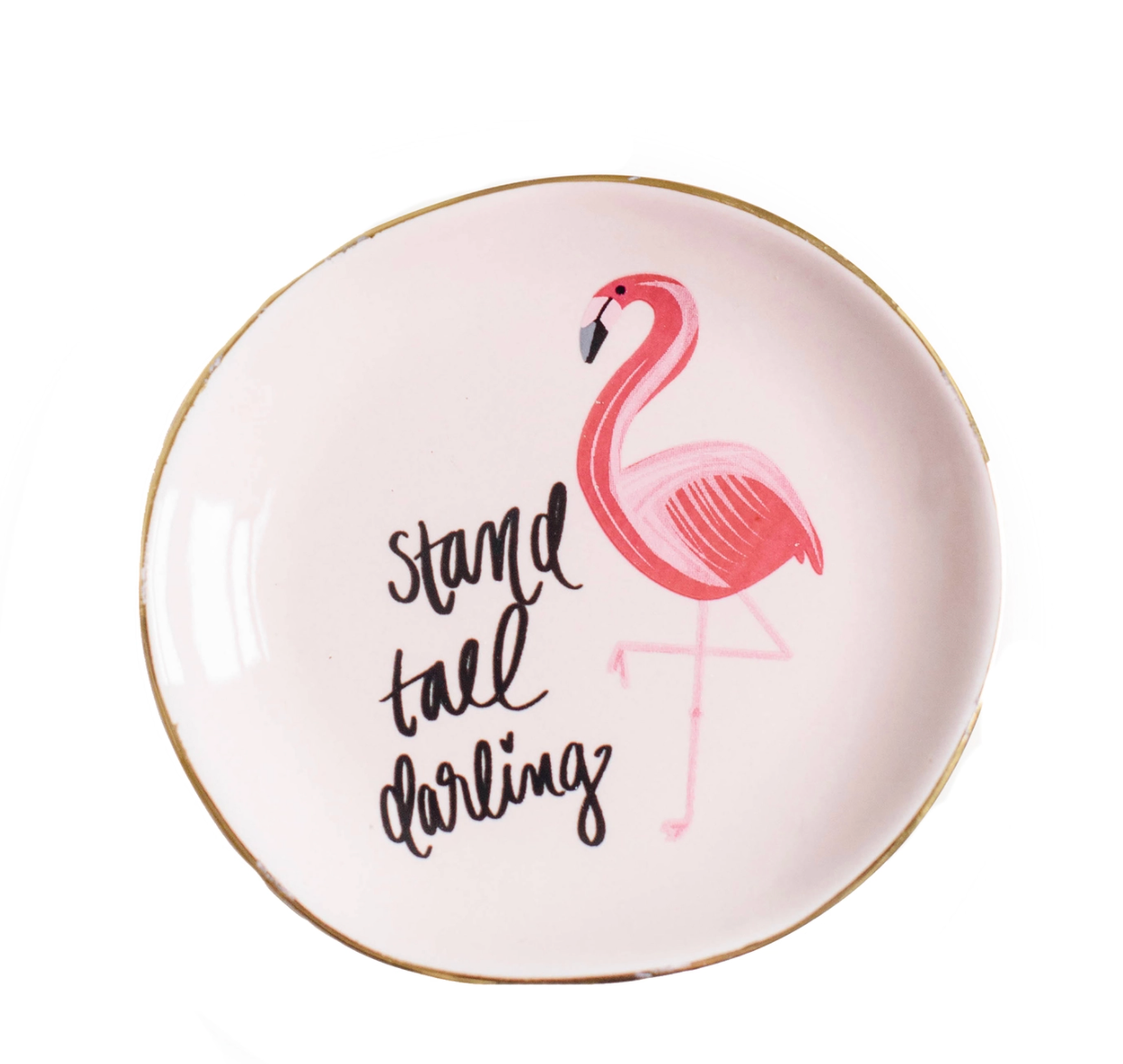 Flamingo Stand Tall Darling Jewelry Dish