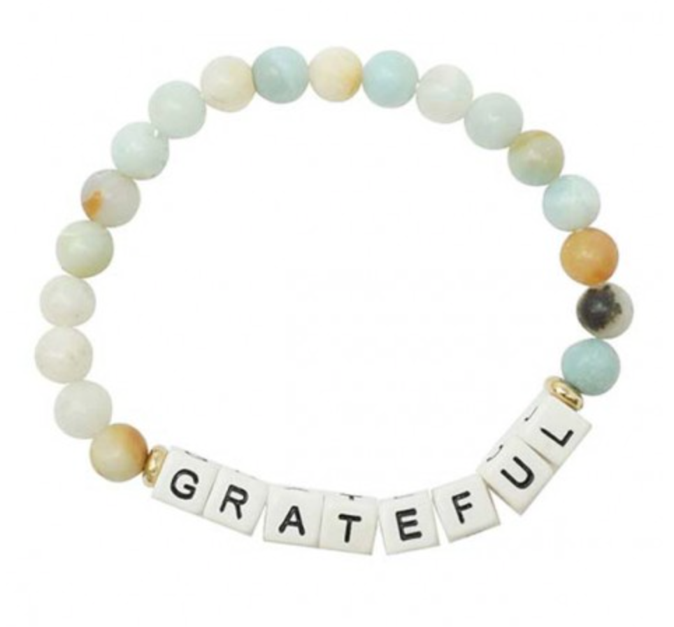 Grateful Letter Bracelet