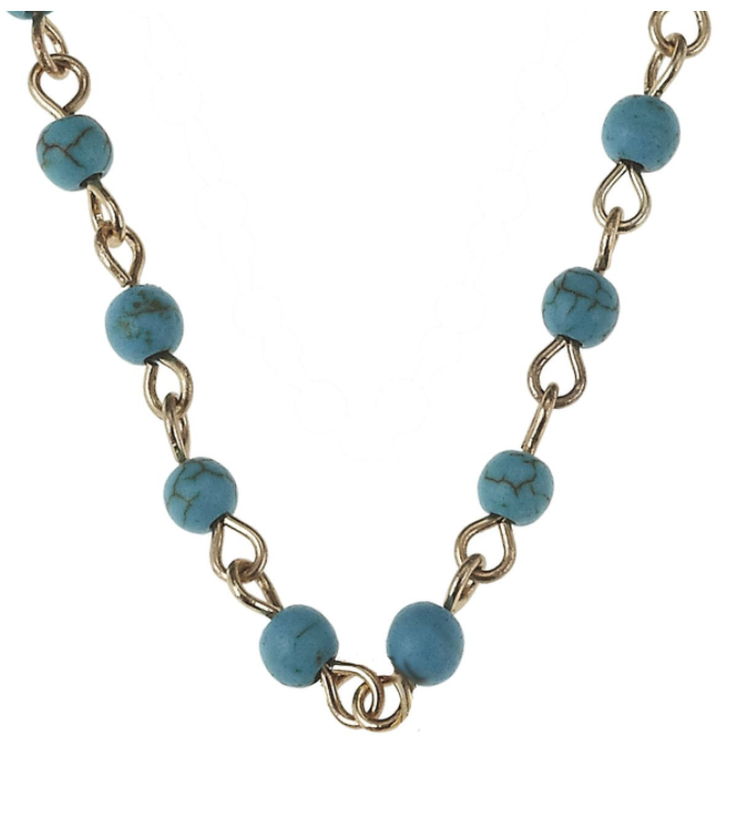 Turquoise 36" Link Necklace
