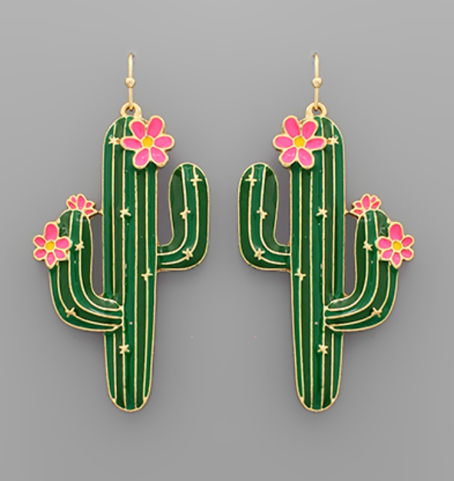 Desert Vibes Cactus Earrings