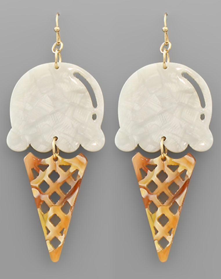 Cold As Ice Cream Earrings