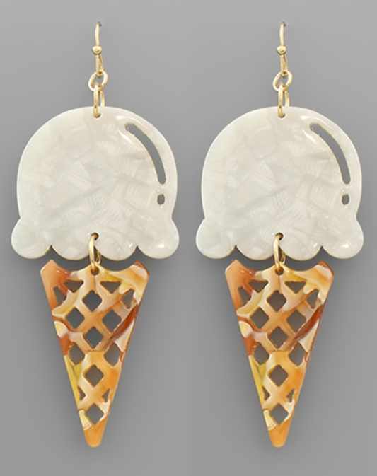 Cold As Ice Cream Earrings