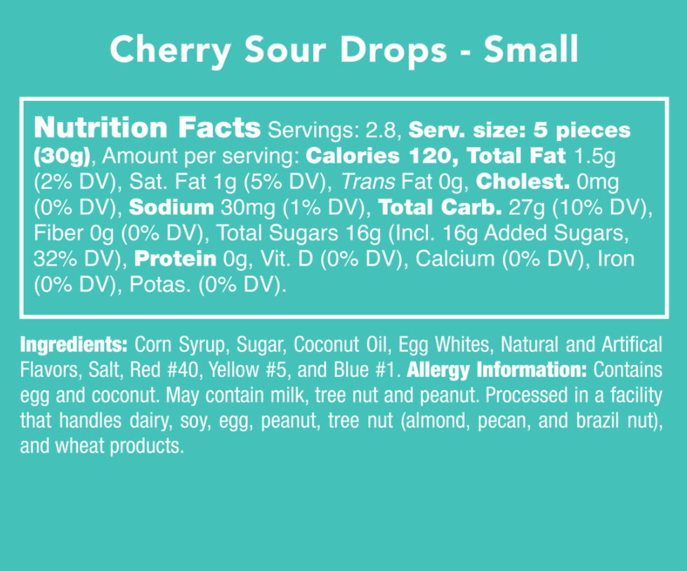 Candy Club Cherry Sour Drops