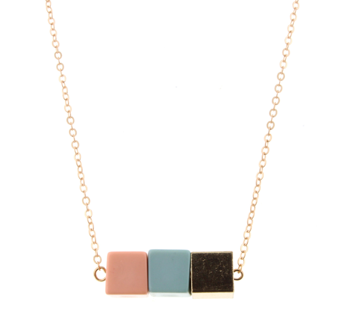 Jane Marie Shapin' Up Color Block Necklaces