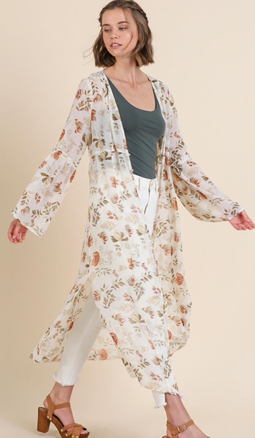 Fall Floral Duster