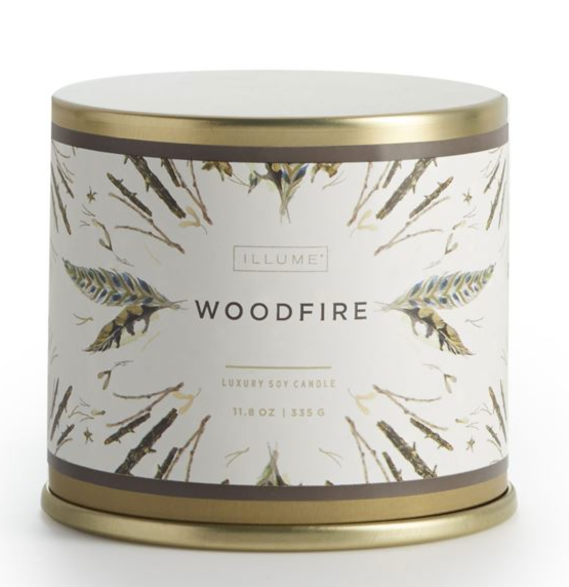 Illume Candle - Large Tin Woodfire