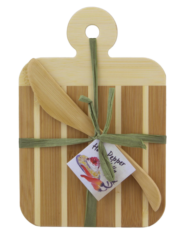 Hot Pepper Jelly Serving and Cutting Board with Spreader