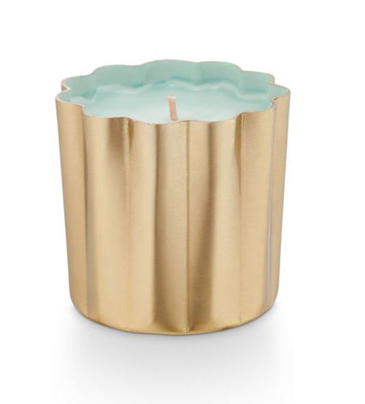 Citrus Crush Mini Metal Scalloped Candle by Illume