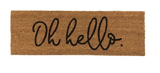 "Oh Hello" Door Mat