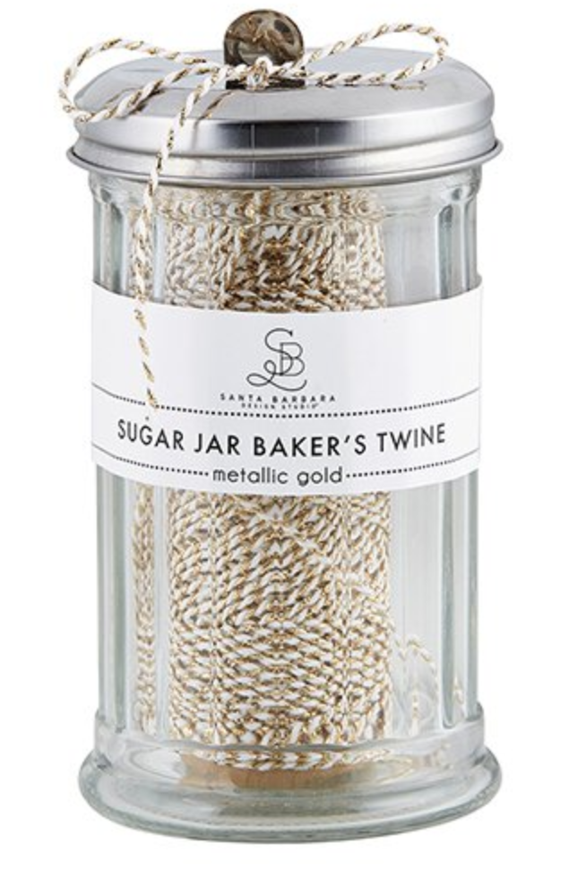 Metallic Gold Sugar Jar Baker's Twine