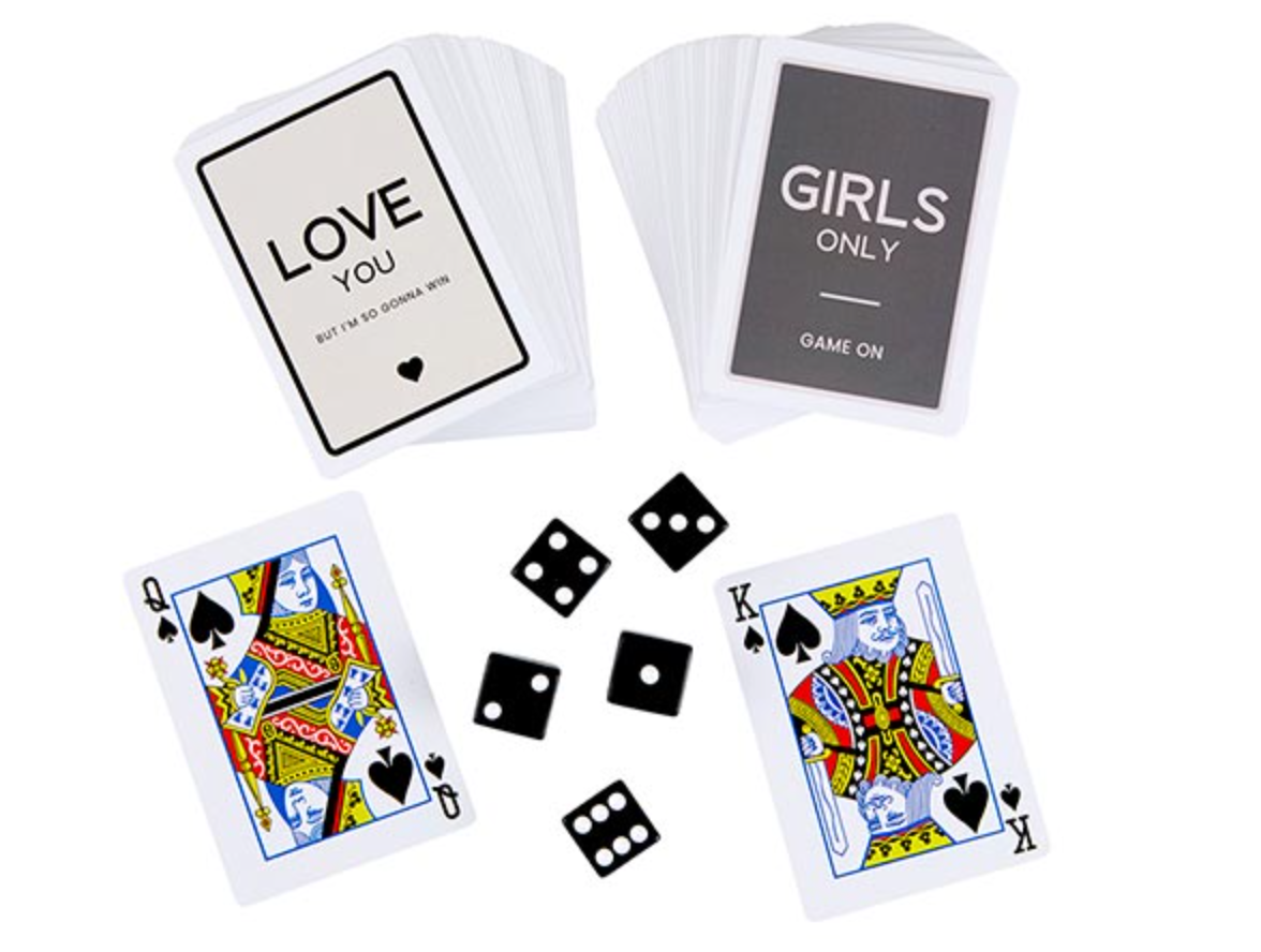 Girls' Night In Playing Card + Dice Set