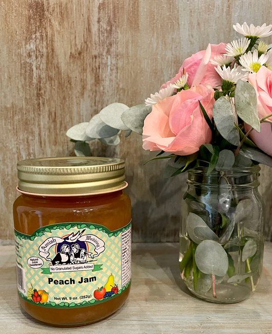 Amish Wedding Peach Jam 9oz