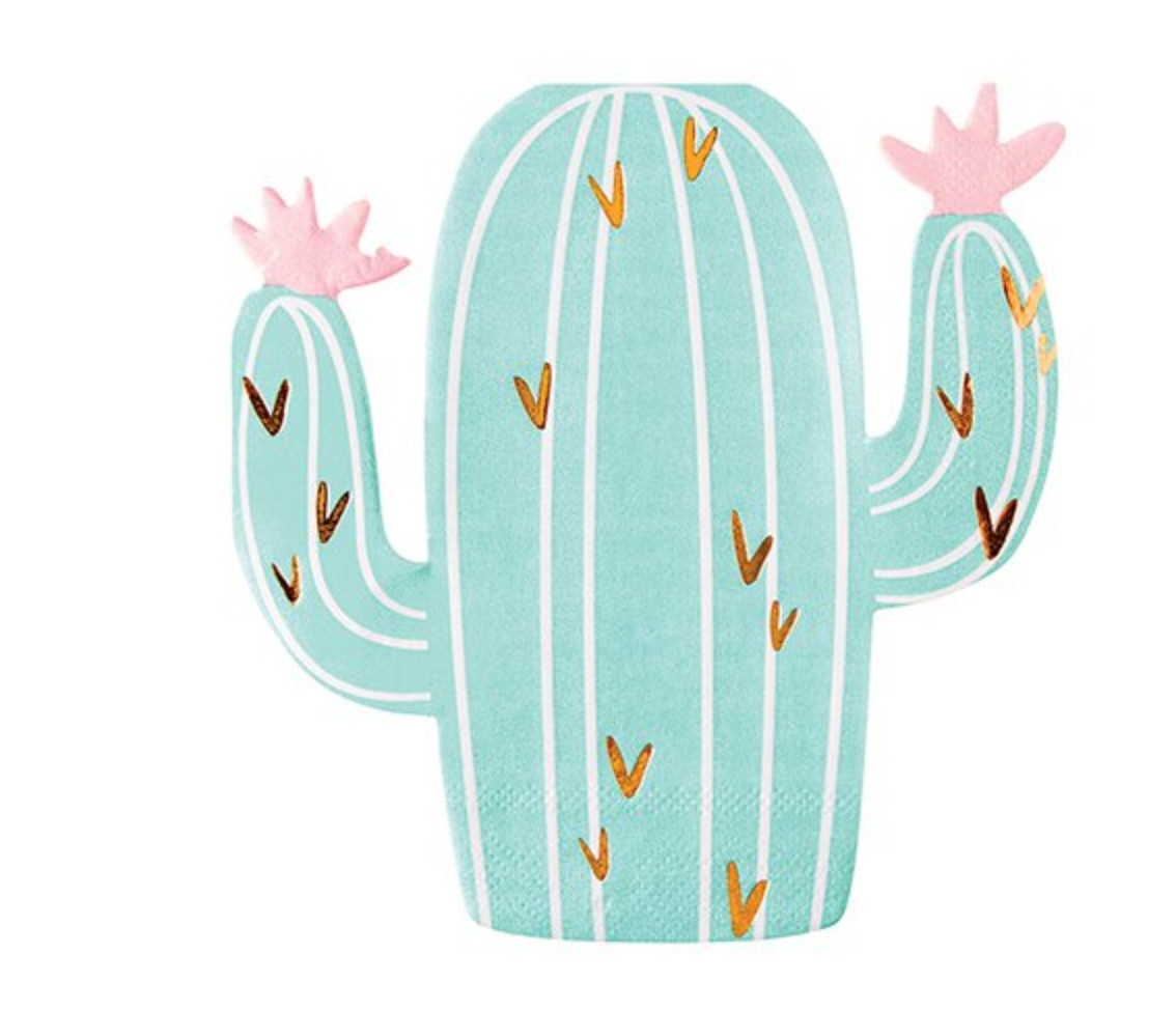Cactus Die Cut Napkin
